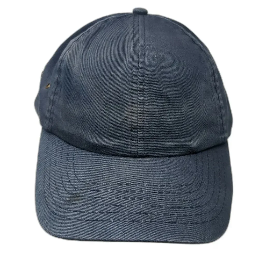 Bullet Line Baseball Cap Blue One Size Slideback SNET Yellow Pages Hat Buckle